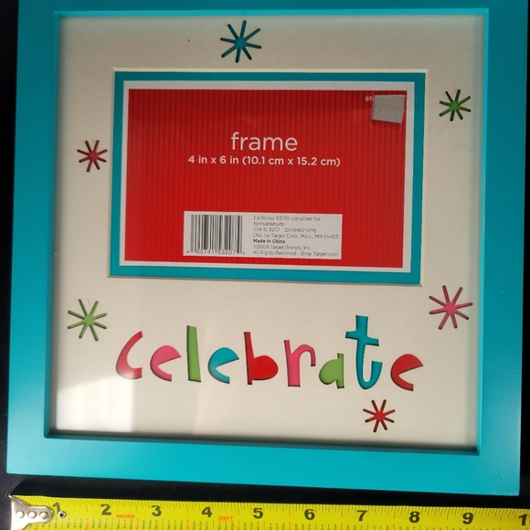 Target Brand 4x6 picture frame holiday celebrate. VG CONDITION. - Picture 10 of 16